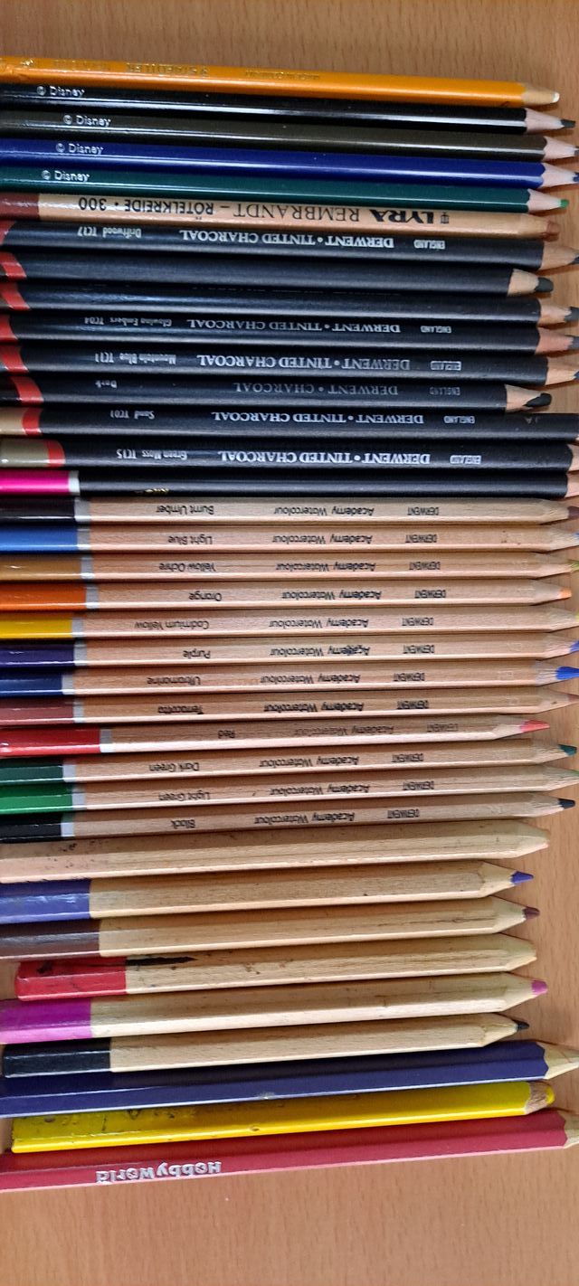 Lote Lápices Derwent Charcoal y Watercolour