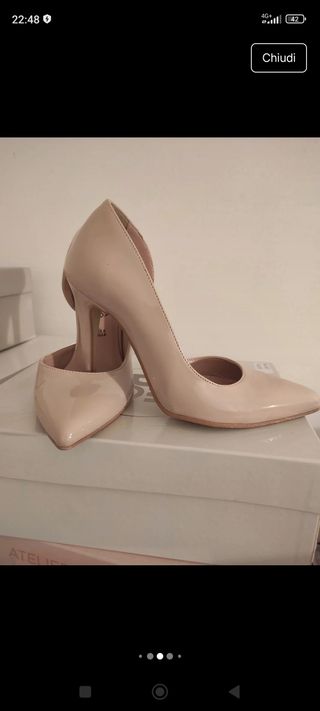 Scarpe décolleté Raffiné nude lucide