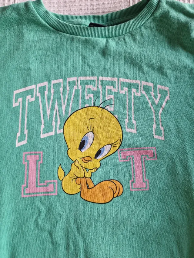 Sudadera Piolín Tweety Looney Tunes Verde