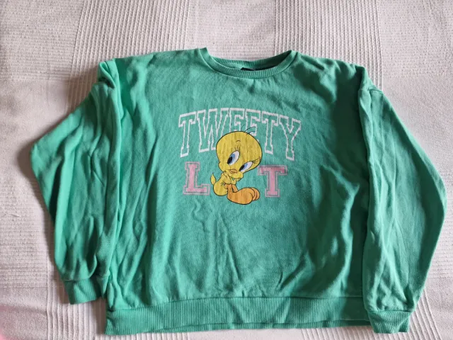 Sudadera Piolín Tweety Looney Tunes Verde