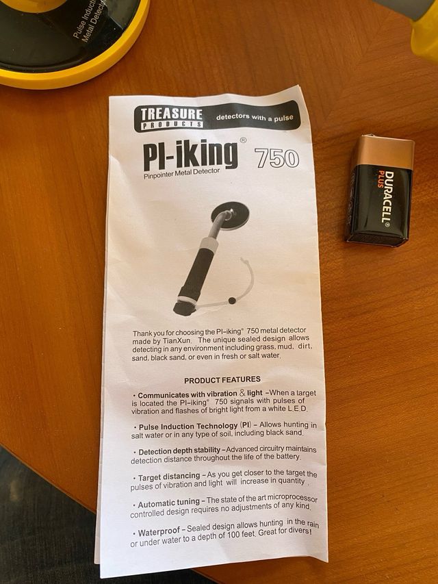 Detector de metales Pi-iking 750