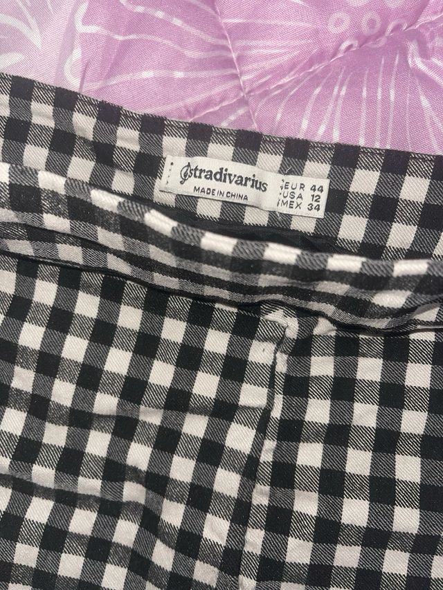 Pantaloni a quadri Stradivarius Taglia 44