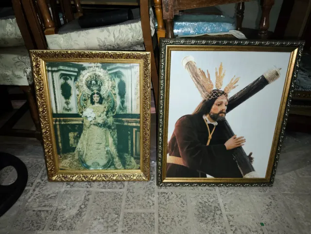 Cuadros dorados labrados