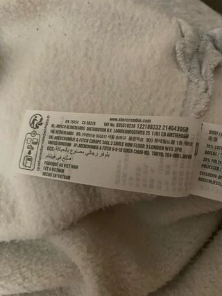 Felpa Abercrombie & Fitch quarter zip grigia