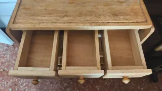 Mesa auxiliar cocina madera con cajones