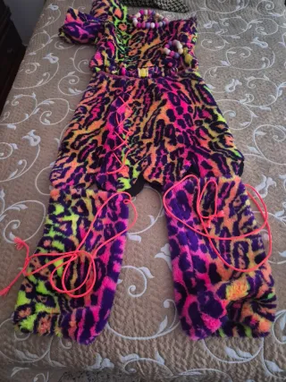 Disfraz Carnaval Animal Print Neón