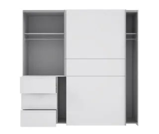 Armadio Conforama con porte scorrevoli e cassetti