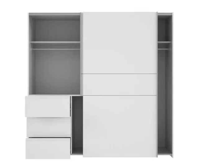 Armadio Conforama con porte scorrevoli e cassetti