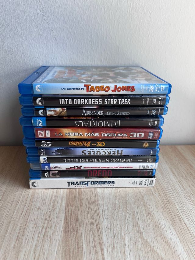 Lote 10 Películas Blu-Ray 3D