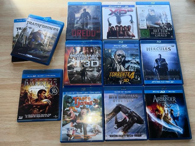 Lote 10 Películas Blu-Ray 3D