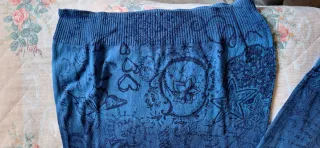 Maglia donna fantasia blu