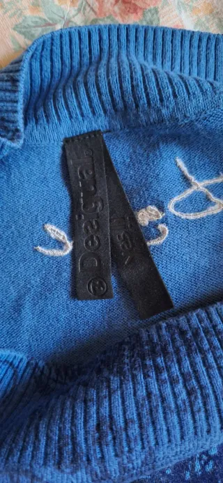 Maglia donna fantasia blu