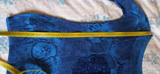 Maglia donna fantasia blu