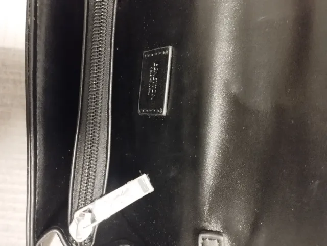 Bolso Benetton Cuadros Rojo y Blanco