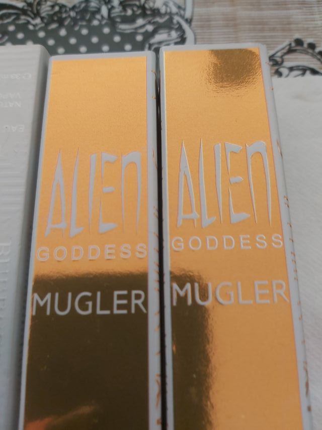 Perfume Burberry Brit Rhythm y Mugler Alien