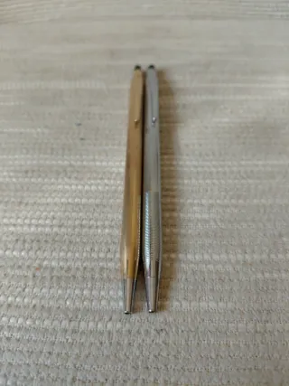 Bolígrafos Cross Dorado y Plateado