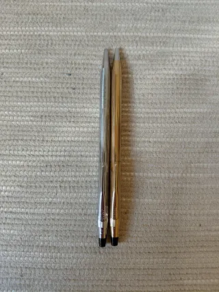 Bolígrafos Cross Dorado y Plateado