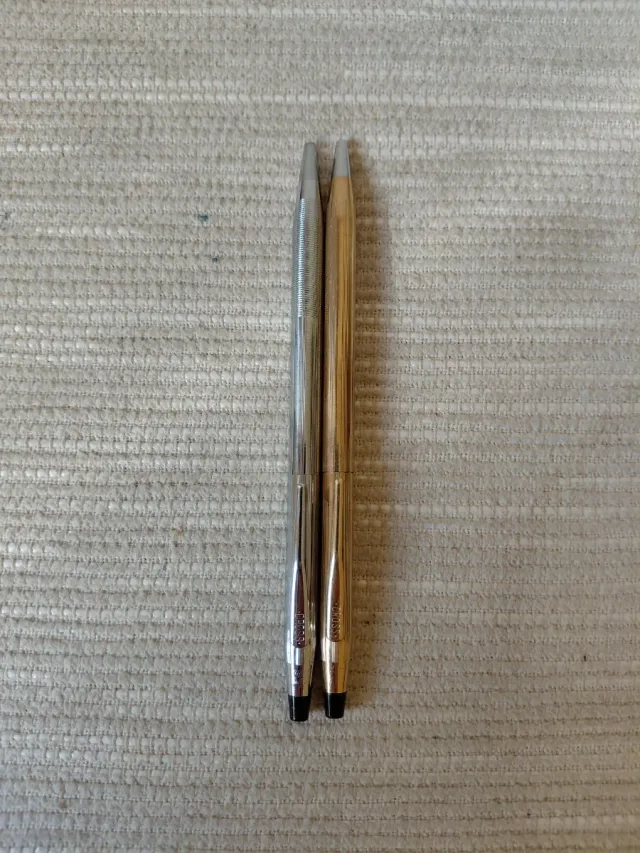 Penne Cross dorate e argentate