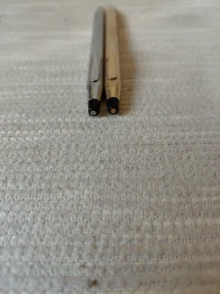 Bolígrafos Cross Dorado y Plateado