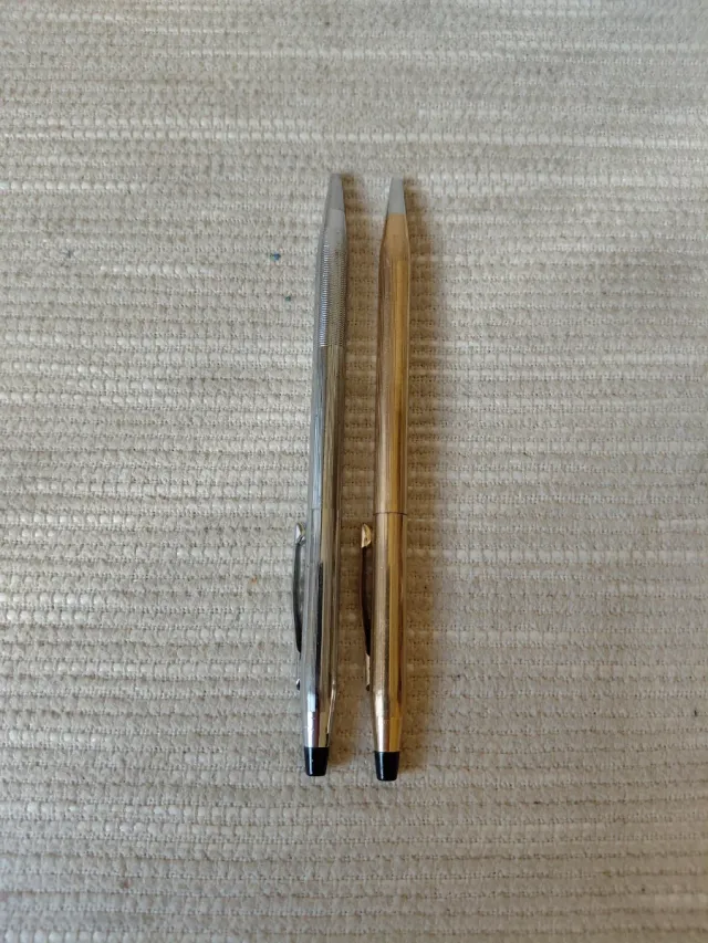 Penne Cross dorate e argentate