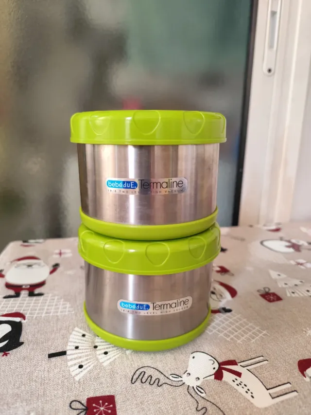 Termo comida bebé 2 compartimentos.