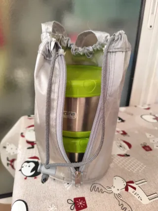 Termo comida bebé 2 compartimentos.