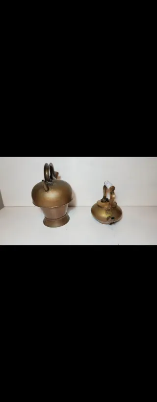 Antiche teiere in ottone e rame vintage orientali