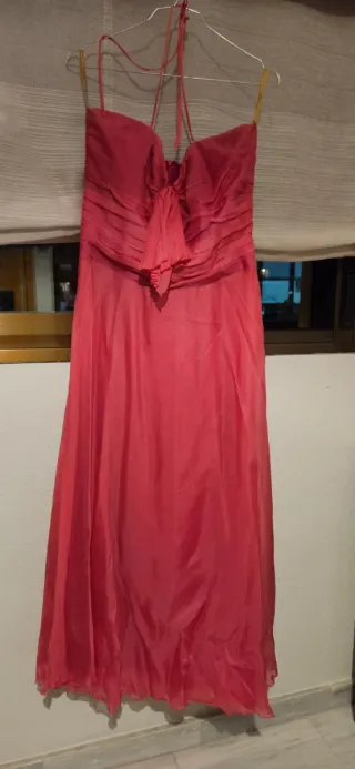 Vestido de fiesta largo rosa