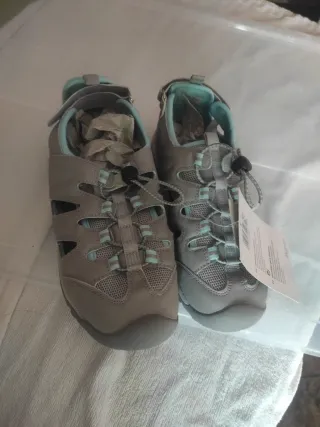 Sandalias Trekking Gris/Turquesa Talla 39