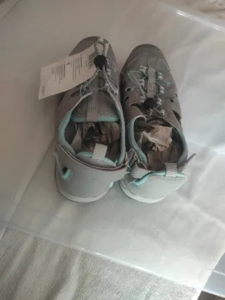 Sandalias Trekking Gris/Turquesa Talla 39