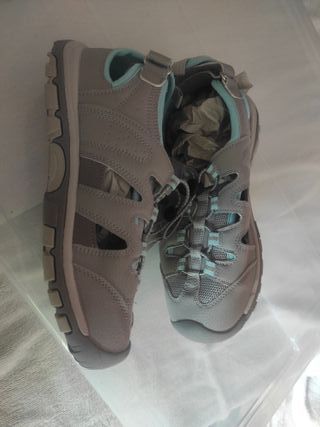 Sandalias Trekking Gris/Turquesa Talla 39