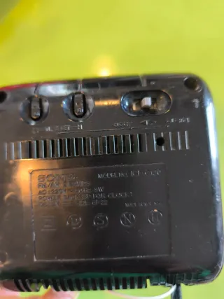 Sony ICF-120 Radio Despertador Negro