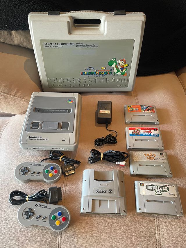 Super famicom one chip + maletin + super gameboy