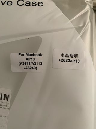 Funda MacBook Air 13 Transparente