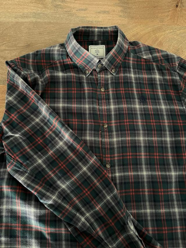 Camisa Scalpers cuadros talla 38 SCALPERS .