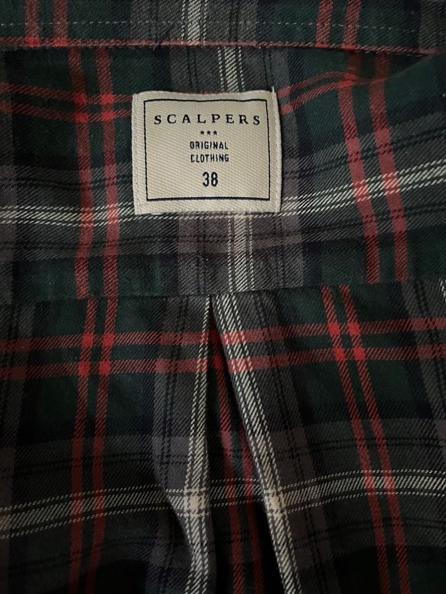 Camisa Scalpers cuadros talla 38 SCALPERS .