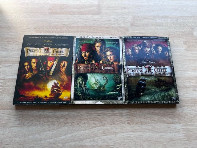 Piratas del Caribe DVD Colección 1, 2 y 3