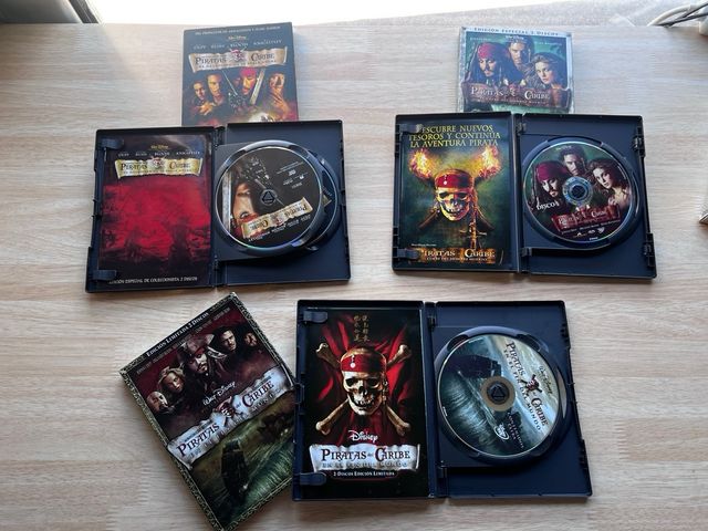 Piratas del Caribe DVD Colección 1, 2 y 3