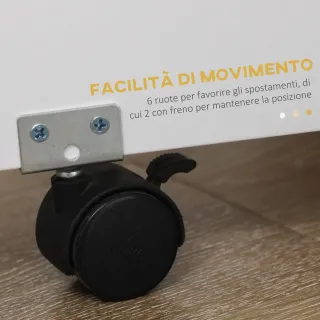 Set da cucina 5 Pezzi, Tavolo pieghevole con 2 rip