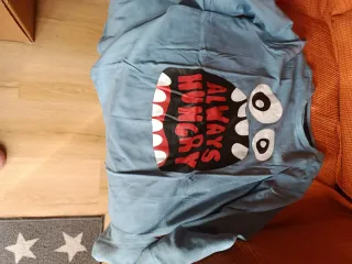 Camiseta manga larga niño azul