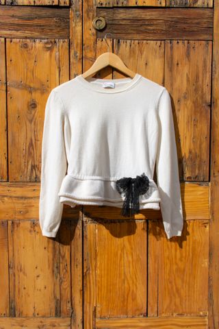 Jersey Red Valentino blanco manga larga