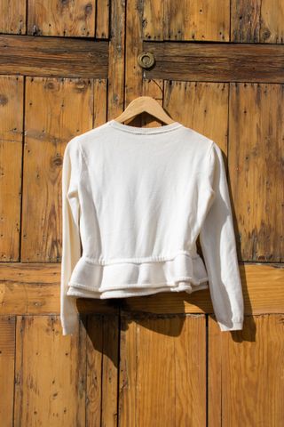 Jersey Red Valentino blanco manga larga