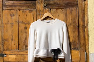 Jersey Red Valentino blanco manga larga