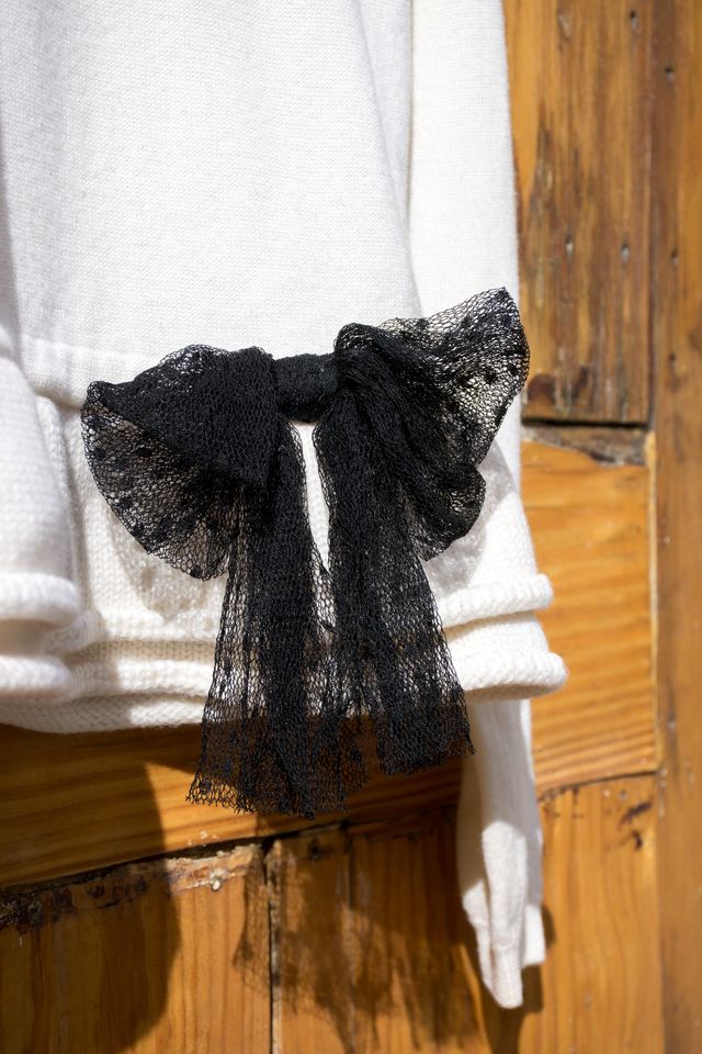 Jersey Red Valentino blanco manga larga