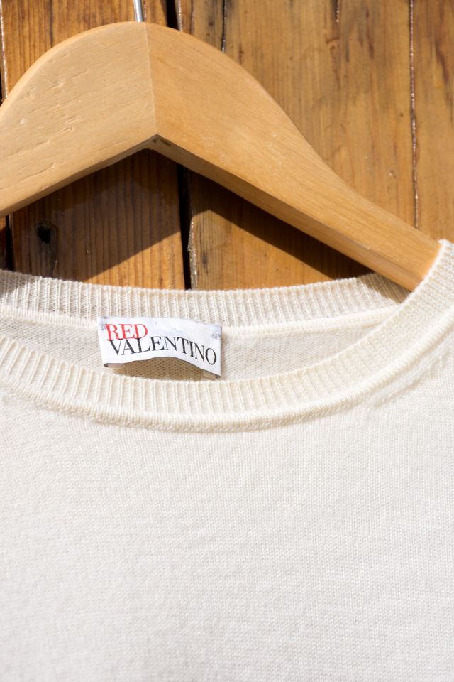 Jersey Red Valentino blanco manga larga