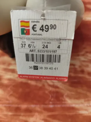 Zapatos Zara Mujer Beige y Negro Talla 38