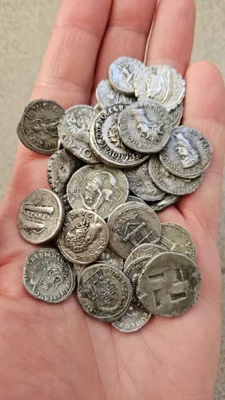 Lote 45 Monedas Denarios Romanos