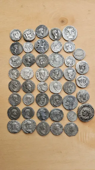 Lote 45 Monedas Denarios Romanos