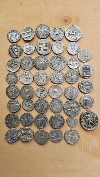 Lote 45 Monedas Denarios Romanos