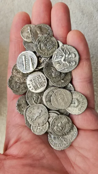 Lote 45 Monedas Denarios Romanos